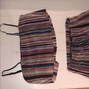 Two piece multi color outfit